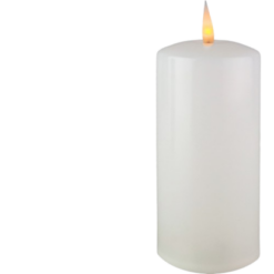 CORT ŚWIECA LED 7*17,5 NA BATER WHITE  1116 P6