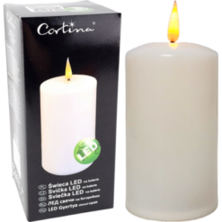 CORT ŚWIECA LED 7*16 NA BAT 2*R6 WHITE 1109 P 6