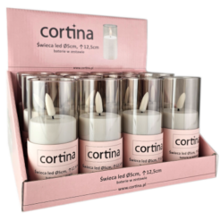 CORT ŚWIECA LED. W TUBIE12,5CM Z BAT.7811