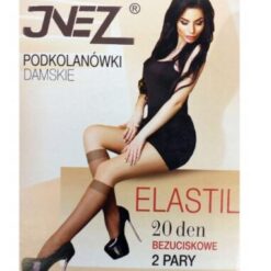 INEZ PODKOL. ZWYKŁE KART. 2PARY CZARNE 4022