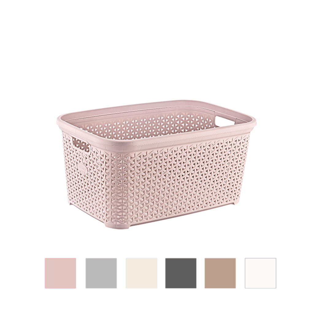 AGD KOSZ PROSTOKĄTNY NA PRANIE RATTAN 35L 0246