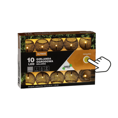 OGR GIRLANDA SOLARNA OGROD DŁ1,8M CIEPŁY 3651