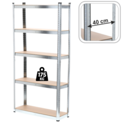 OGR REGAŁ 5POZ. 180X90X40 UDŹ.175KG 0878