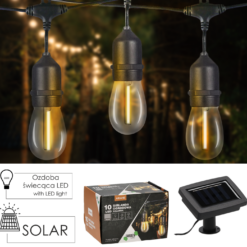 OGR GIRLANDA SOLARNA OGR.2+4M 10LED CIEPŁY B. 3675
