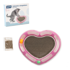 OGR ZABAWKA DLA KOTA Z DRAPAKIEM SERCE 7765