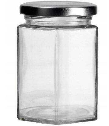 AGD SŁOIK 270ML SZEŚIOK.Z ZAKR.METAL 1493