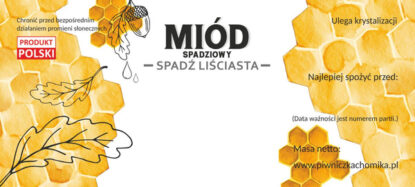 AGD ETYKIETY NA MIÓD SPADŹ LIŚCIASTA KPL/100 8313