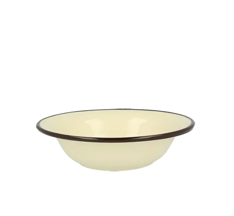 ALT MISKA EMAL. 0,55L ŚR.18CM WYS.4,9CM KREM 4364