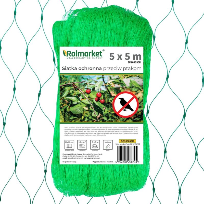 R SIATKA P/PTAKOM 5X5M ROLMARKET