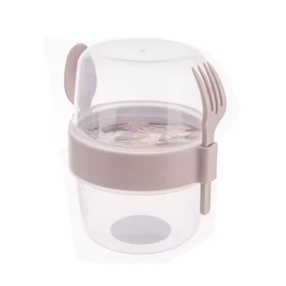 AGD POJEMNIK NA MUSLI 800ML ZE SZTUĆCAMI 4525