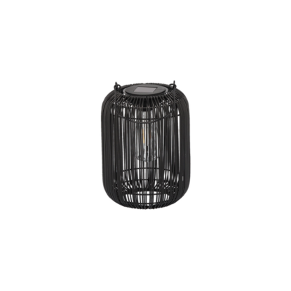 OGR LAMPION SOLARNY CZARNY 24CM 8884