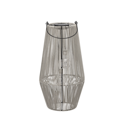 OGR LAMPION SOLARNY SZARY 47CM 0145