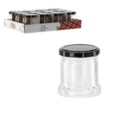 AGD SŁOICZEK 60 ML Z TŁOCZ.I Z CZARNĄ METAL.2493