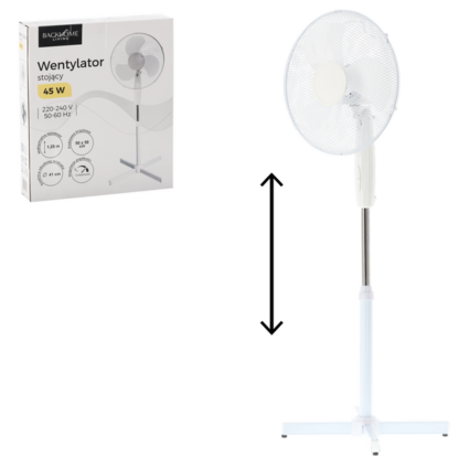 OGR WENTYLATOR STOJĄCY BIAŁY 45W 4218