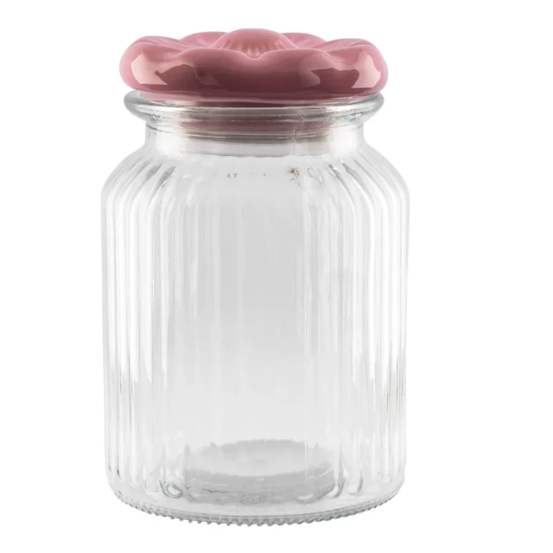 ALT POJ.SZKLANY Z CER. POKR. KWIAT 650ML 2134